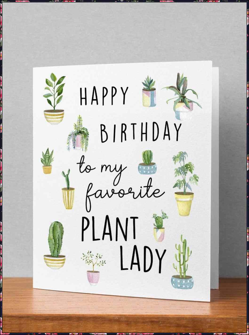 happy birthday to plant lady image

