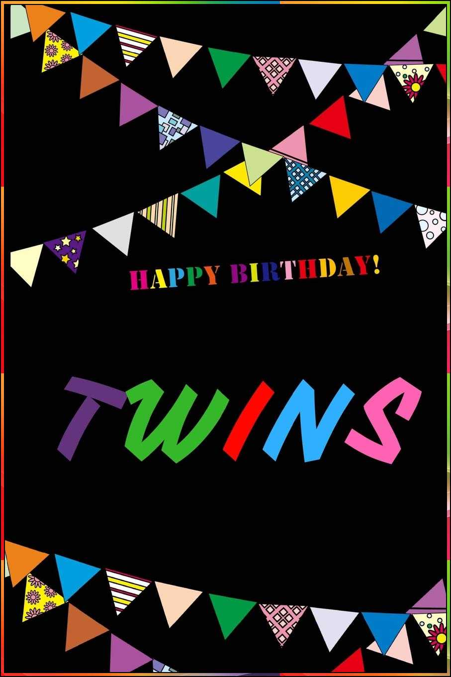 twin happy birthday images
