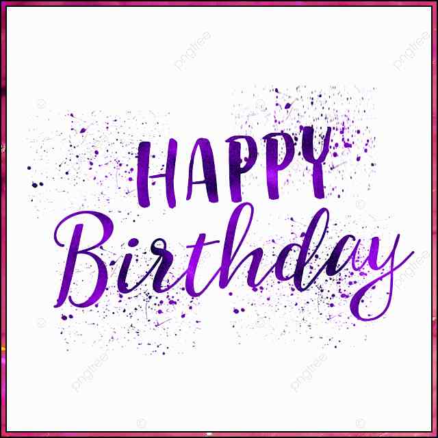 purple happy birthday images

