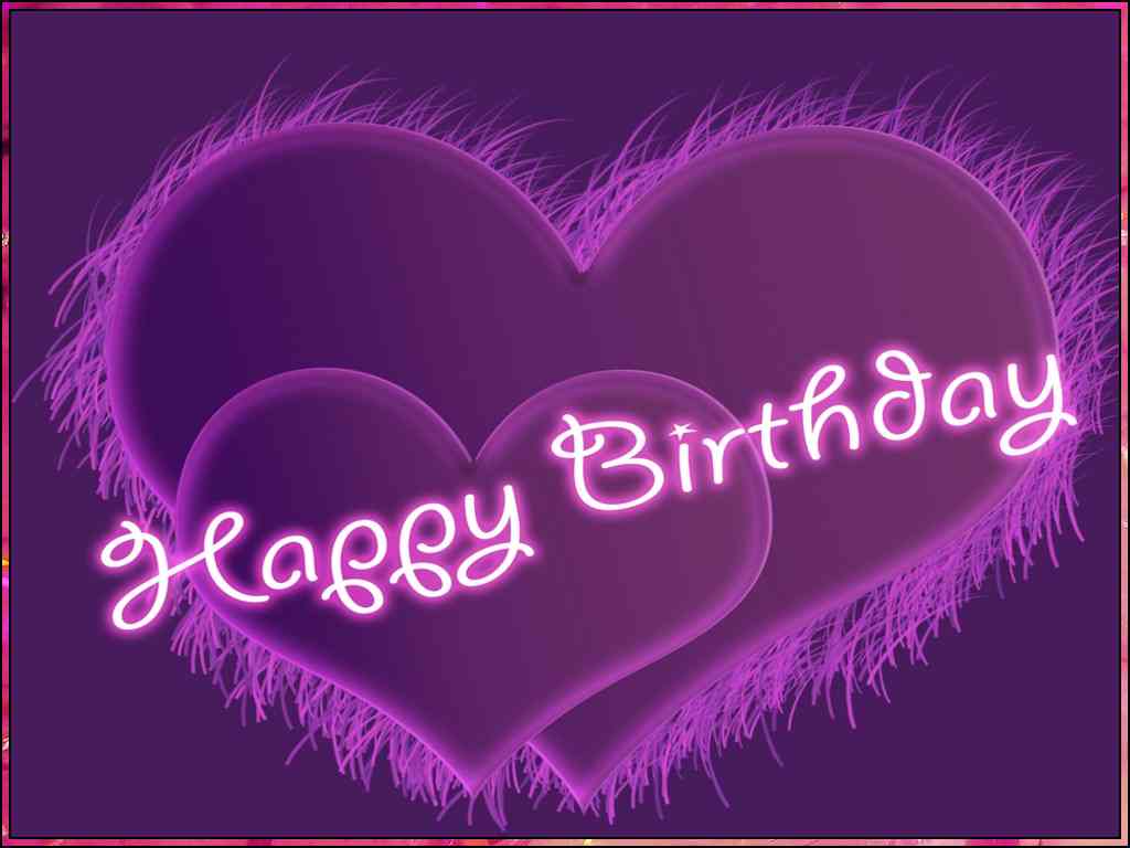purple happy birthday images

