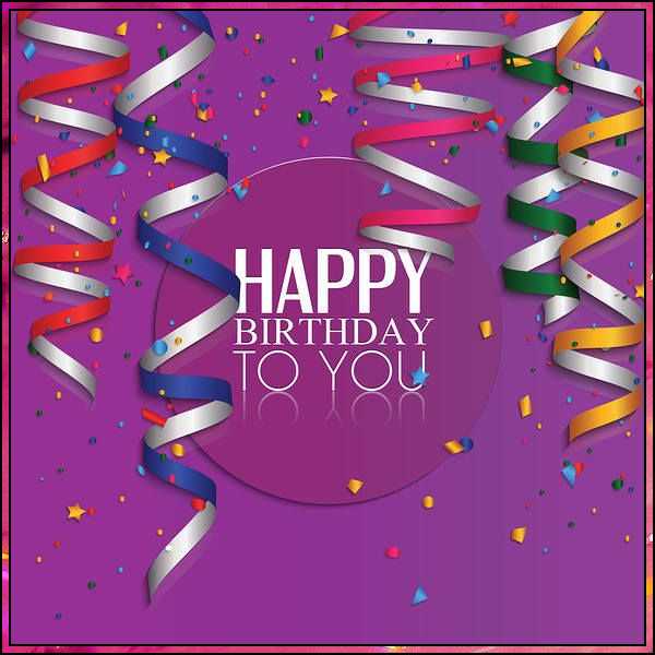 happy birthday images in purple color

