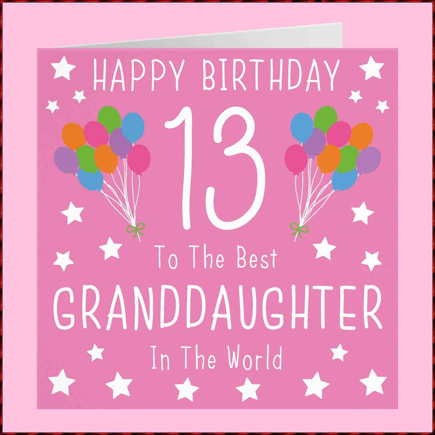 happy 13th birthday granddaughter

