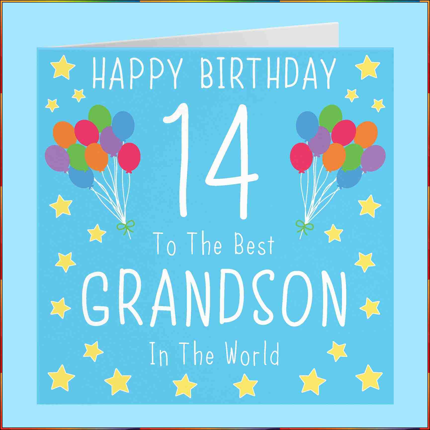 happy 14th birthday grandson images
