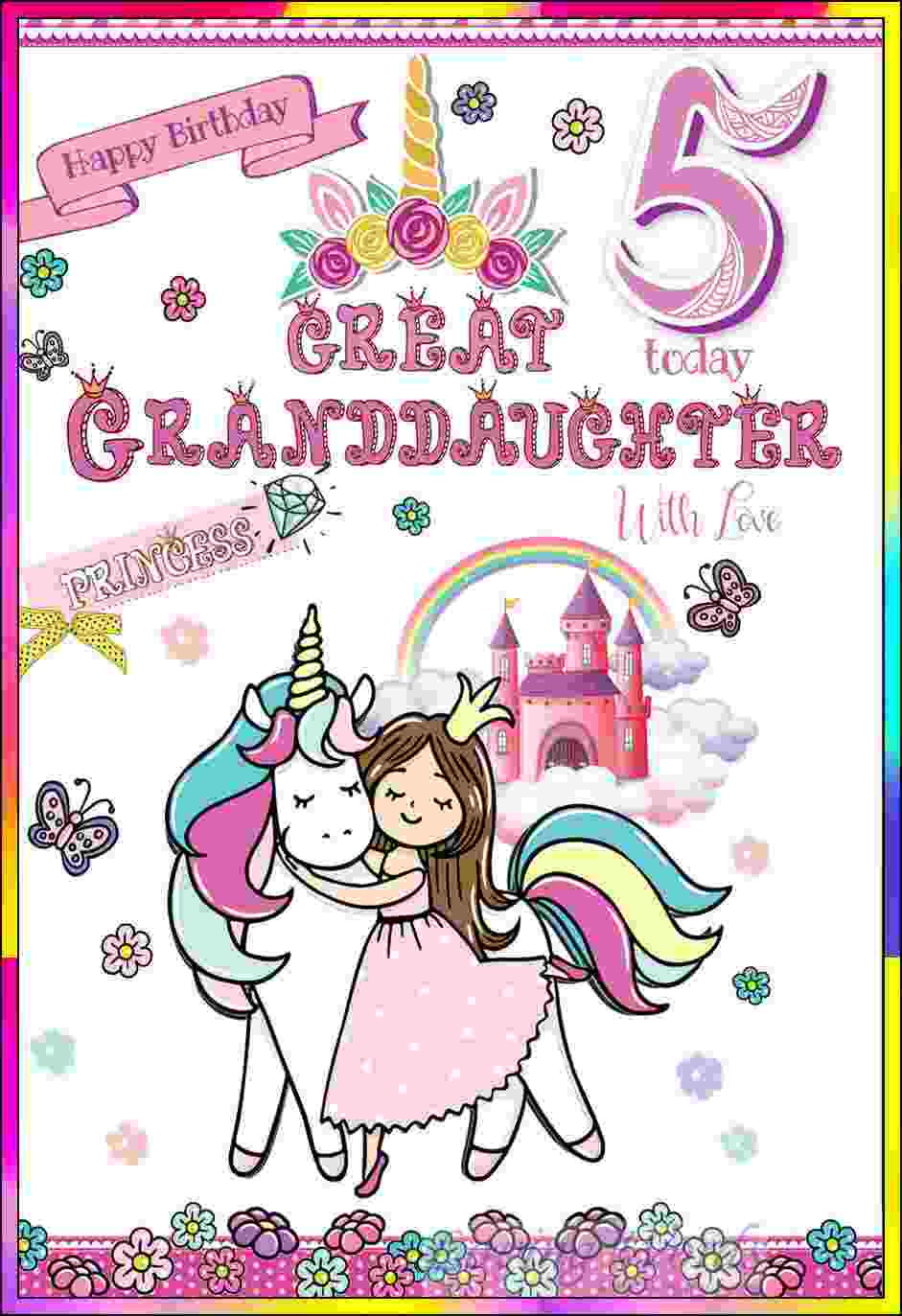 happy 5th birthday granddaughter images

