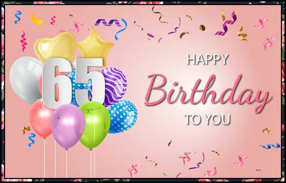 happy 65th birthday images for her
