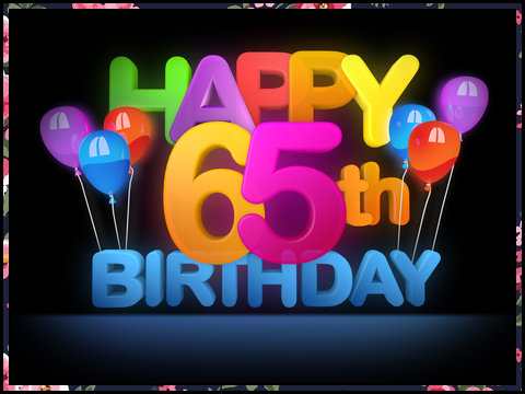 65th birthday images
