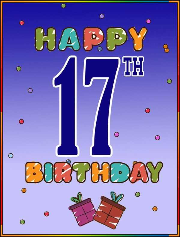 happy 17th birthday 
