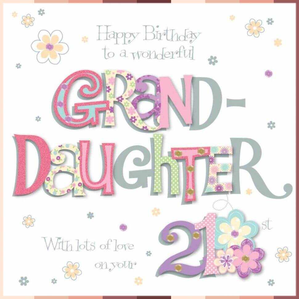 happy 21st birthday granddaughter images
