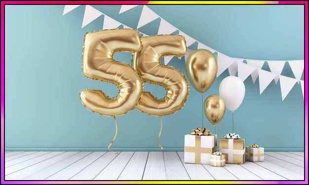 55th birthday images with balloons
