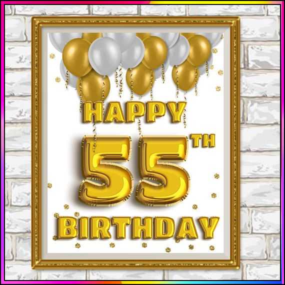 55th birthday wishes images

