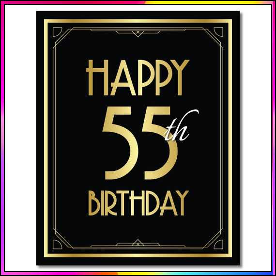 55th birthday images
