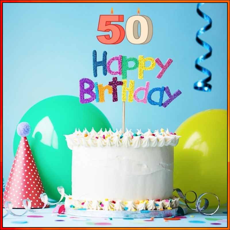 50th birthday cake image free download
