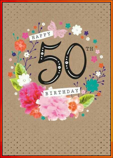 50th birthday image for him
