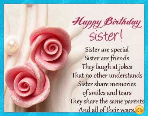 happy birthday images for sister