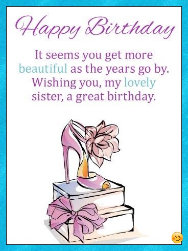 happy birthday wishes to my sister
