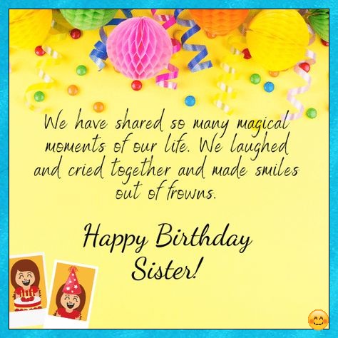heart touching birthday wish for sister