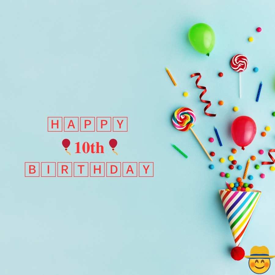 free happy 10th birthday image