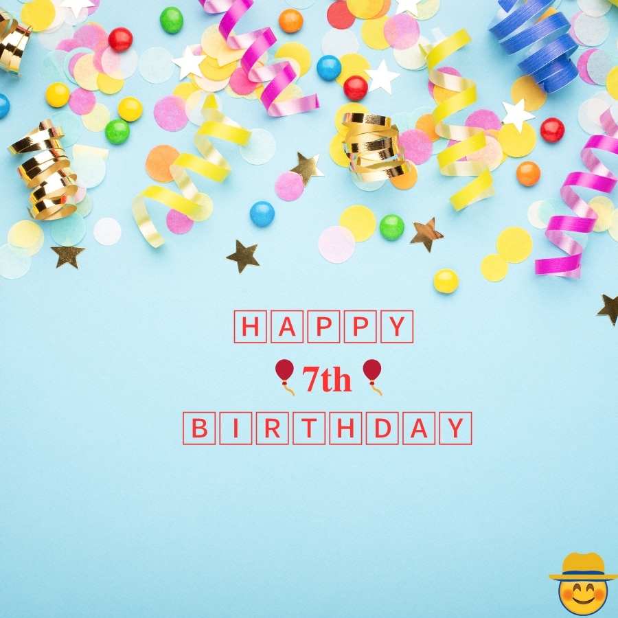male happy 7th birthday images