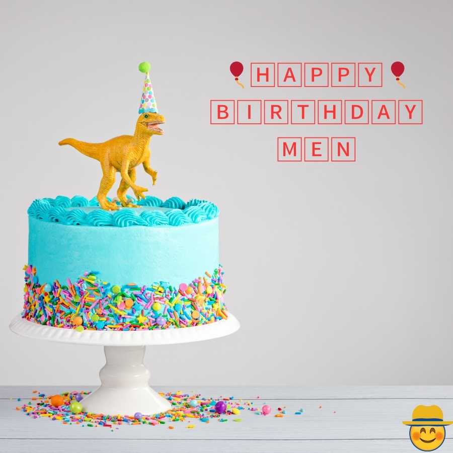 happy birthday cake Men image