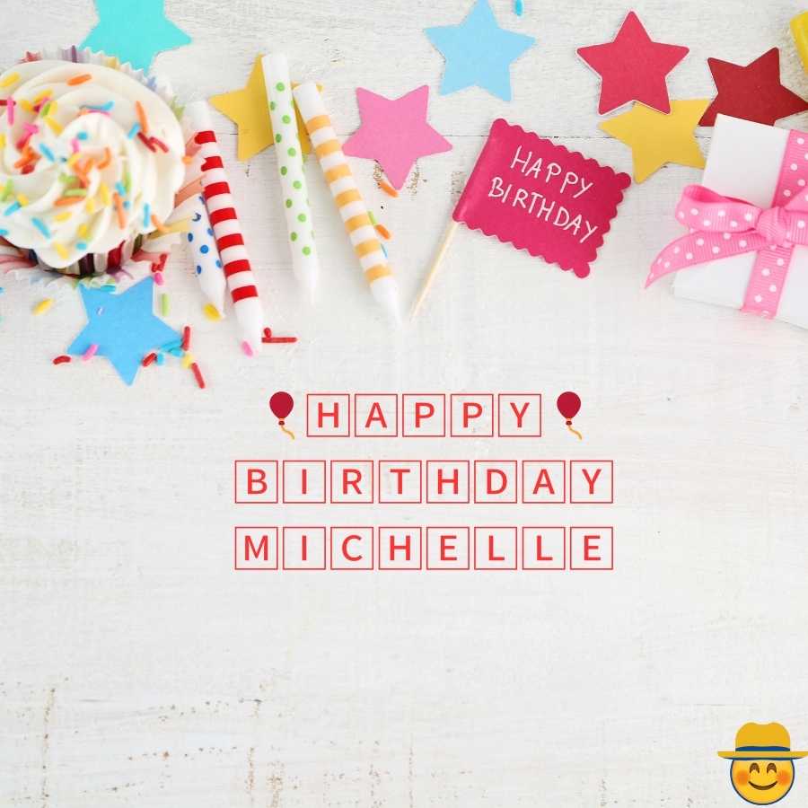 happy birthday cake Michelle image