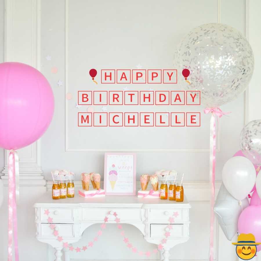 images happy birthday Michelle cake
